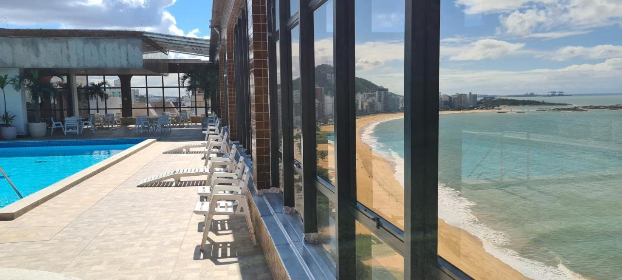 Flat Pasárgada 712, Free Bikes, pé na praia Vila Velha  Esterno foto