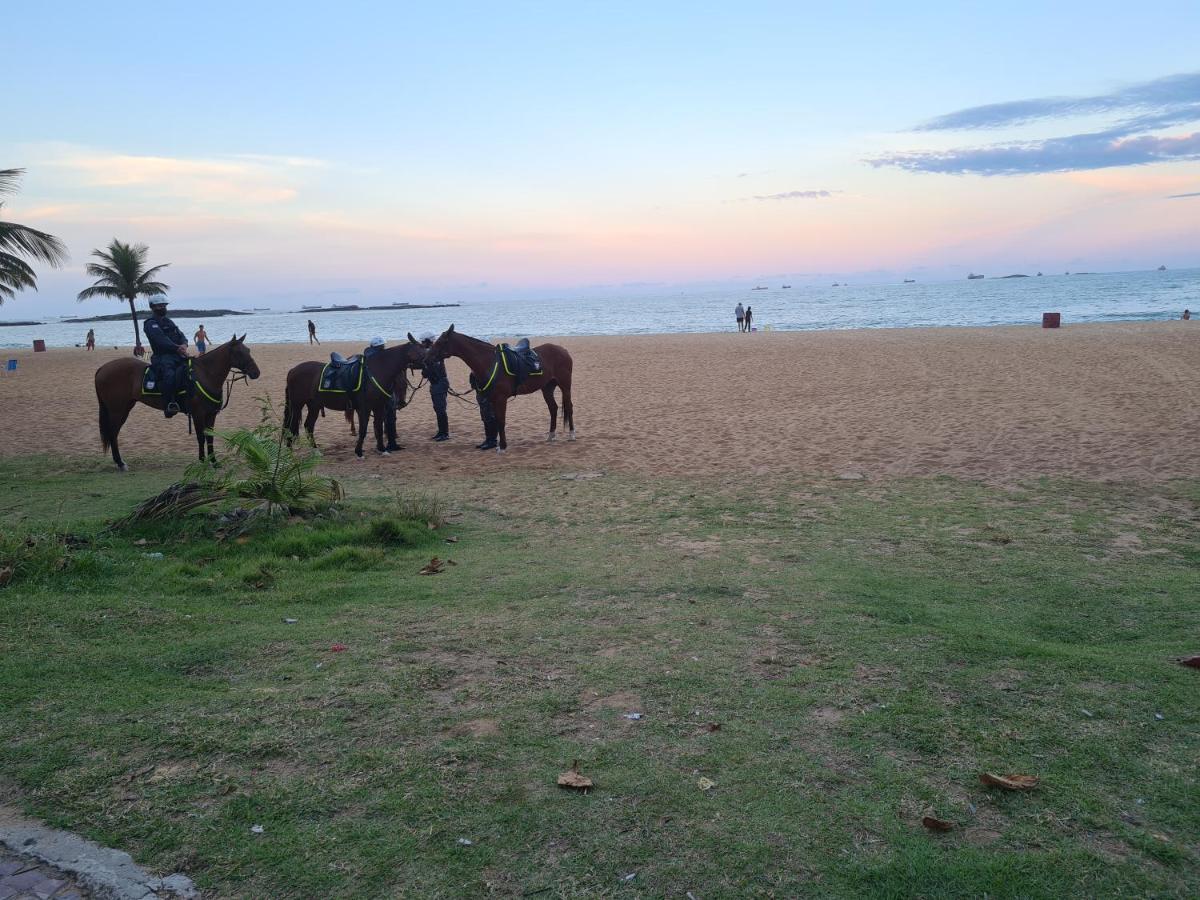 Flat Pasárgada 712, Free Bikes, pé na praia Vila Velha  Esterno foto