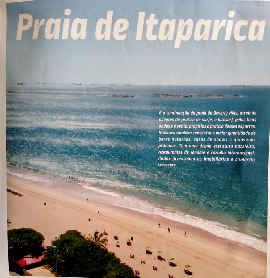 Flat Pasárgada 712, Free Bikes, pé na praia Vila Velha  Esterno foto