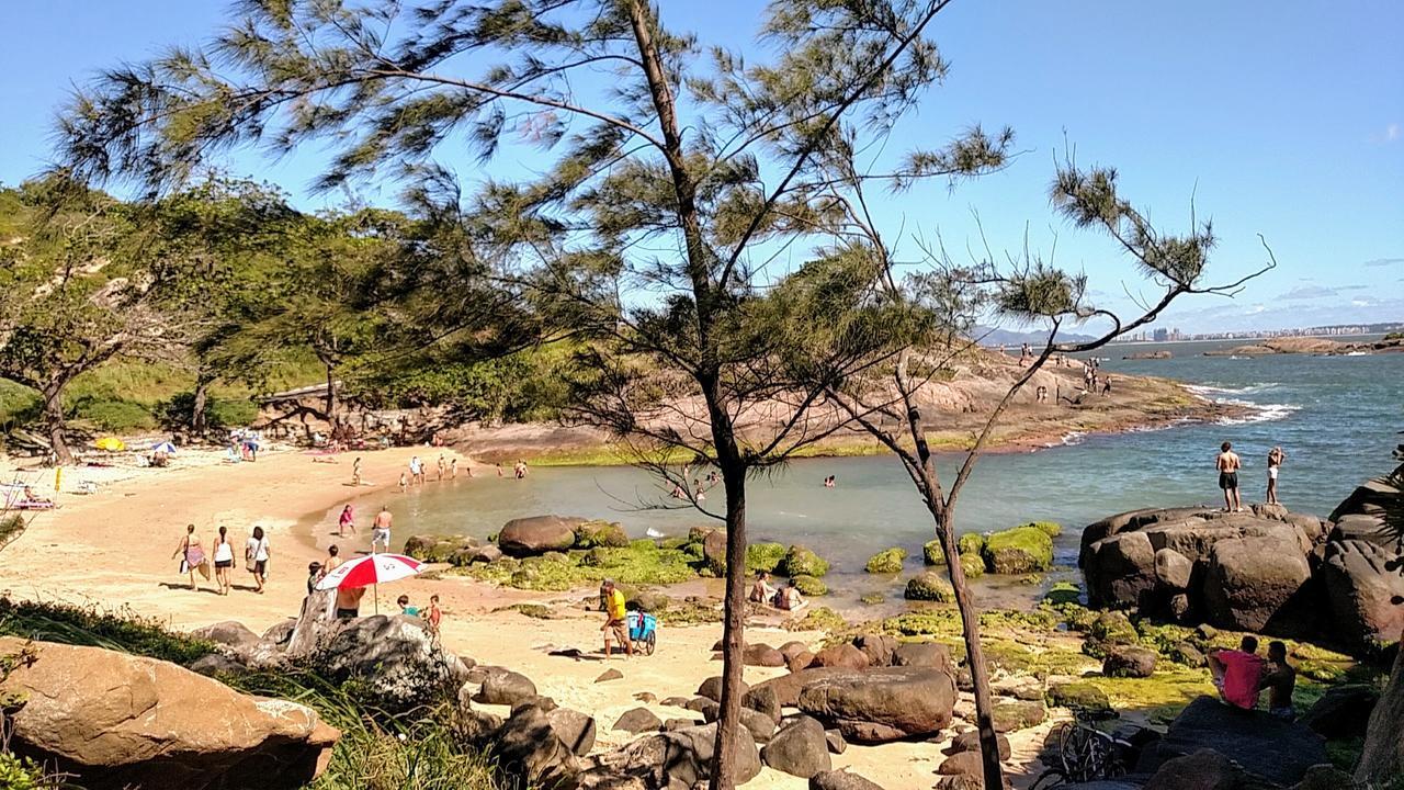 Flat Pasárgada 712, Free Bikes, pé na praia Vila Velha  Esterno foto