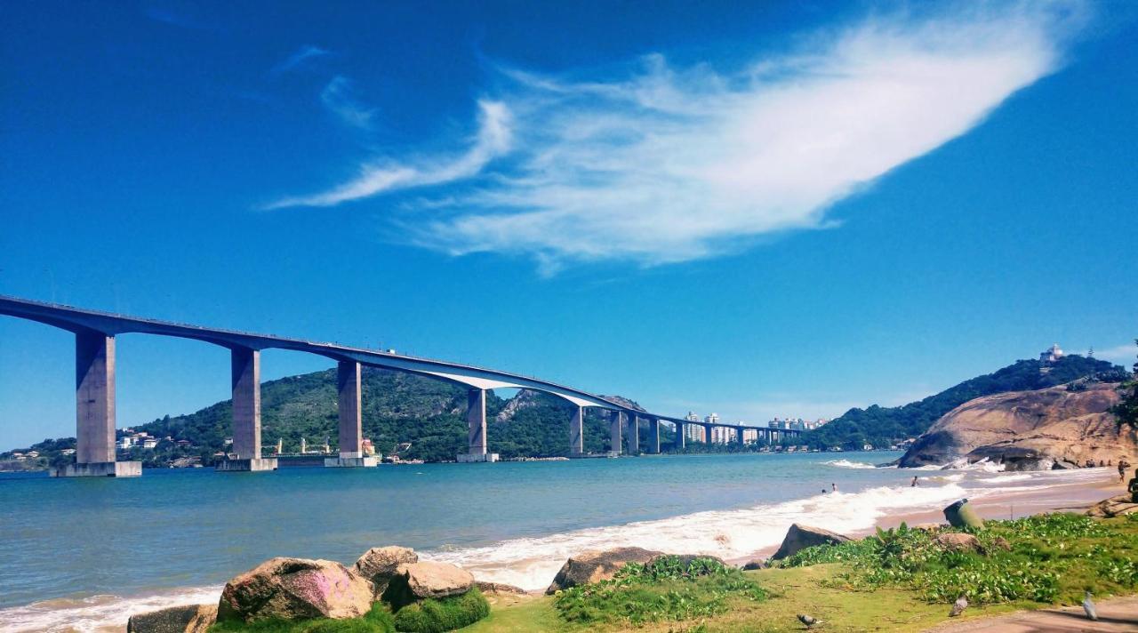 Flat Pasárgada 712, Free Bikes, pé na praia Vila Velha  Esterno foto