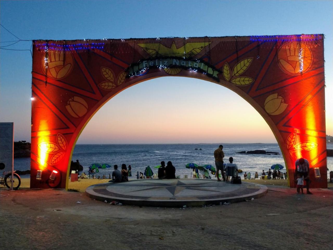Flat Pasárgada 712, Free Bikes, pé na praia Vila Velha  Esterno foto